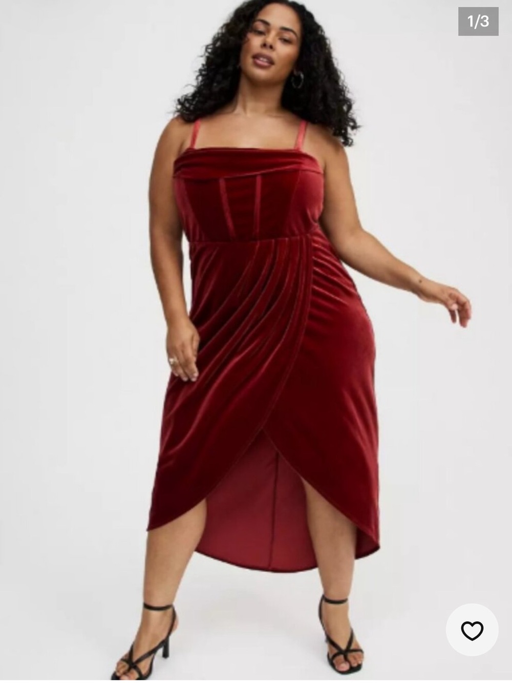 Torrid Burgundy Midi Velvet Bustier Tulip Dress Size 22